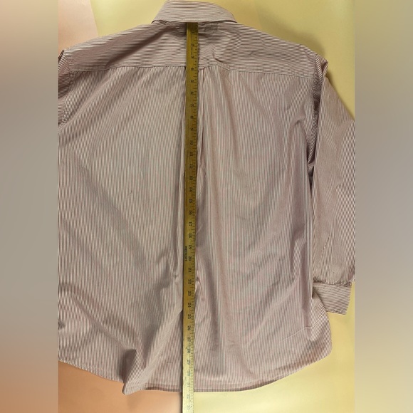 Tommy Hilfiger | Men’s All Cotton Button Down Logo Shirt Red/White | Size 17-35 - Picture 10 of 10